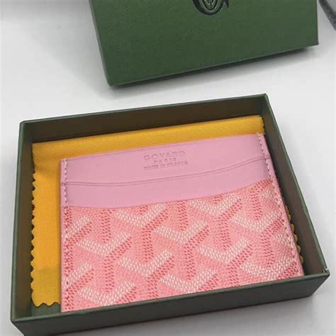 goyard pink and grey|pink Goyard cardholder.